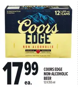 Metro COORS EDGE NON-ALCOHOLIC BEER offer