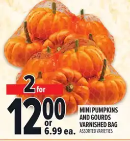 Metro MINI PUMPKINS AND GOURDS VARNISHED BAG offer
