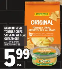 Metro GARDEN FRESH TORTILLA CHIPS, SALSA OR WE GUAC GUACAMOLE offer