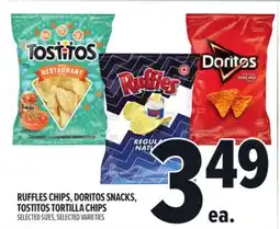 Metro RUFFLES CHIPS, DORITOS SNACKS, TOSTITOS TORTILLA CHIPS offer