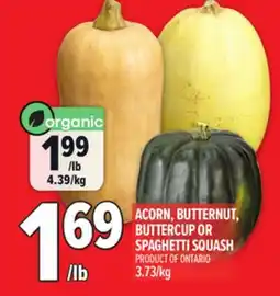 Metro ACORN, BUTTERNUT, BUTTERCUP OR SPAGHETTI SQUASH offer