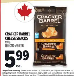 Metro CRACKER BARREL CHEESE SNACKS offer