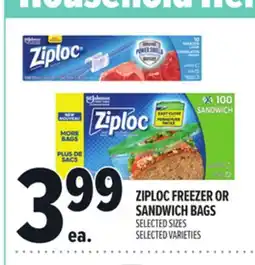 Metro ZIPLOC FREEZER OR SANDWICH BAGS offer