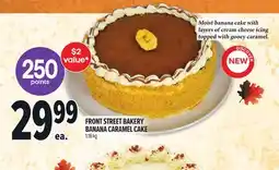 Metro FRONT STREET BAKERY BANANA CARAMEL CAKE offer