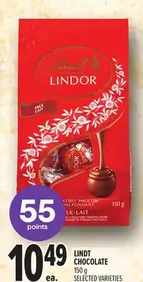 Metro LINDT CHOCOLATE offer
