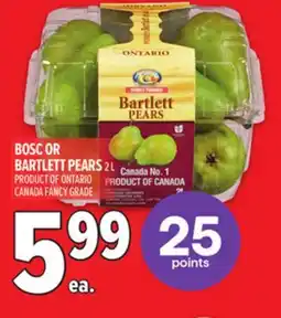 Metro BOSC OR BARTLETT PEARS offer
