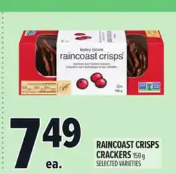 Metro RAINCOAST CRISPS CRACKERS offer