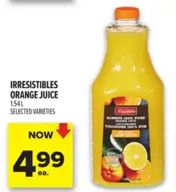Metro IRRESISTIBLES ORANGE JUICE offer