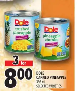 Metro DOLE CANNED PINEAPPLE offer