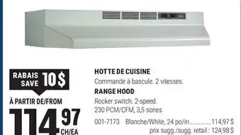 BMR HOTTE DE CUISINE offer