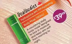 Healthy Planet Dealbodies Hydraplane AM/PM Hydrating Body Mask offer