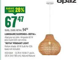 BMR LUMINAIRE SUSPENDU  ROTIA  offer