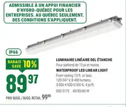 BMR LUMINAIRE LINÉAIRE DEL ÉTANCHE offer
