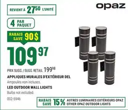 BMR APPLIQUES MURALES D'EXTÉRIEUR DEL offer