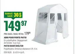 BMR ABRI POUR PORTE-PATIO offer