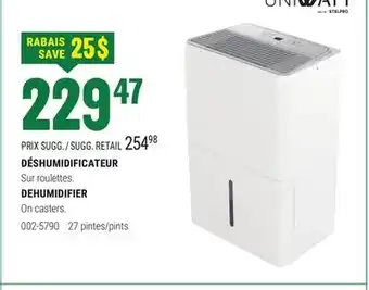 BMR DÉSHUMIDIFICATEUR offer