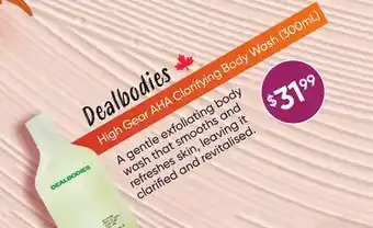 Healthy Planet High Gear AHA Clarifying Body Wash offer