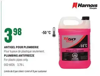 BMR ANTIGEL POUR PLOMBERIE offer