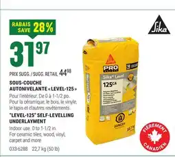 BMR SOUS-COUCHE AUTONIVELANTE  LEVEL-125  offer