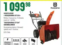 BMR HUSQVARNA ST124 SNOWBLOWER offer