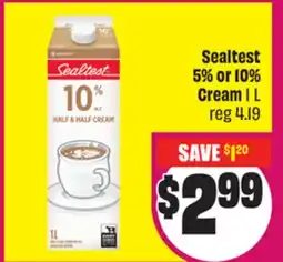 Chalo FreshCo Sealtest 5% or 10% Cream offer