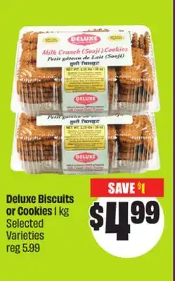 Chalo FreshCo Deluxe Biscuits or Cookies 1 kg Selected Varieties offer