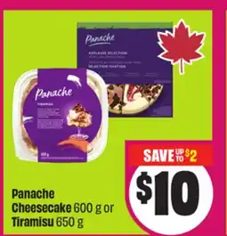 Chalo FreshCo Panache Cheesecake 600 g or Tiramisu 650 g offer
