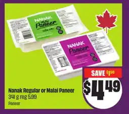 Chalo FreshCo Nanak Regular or Malai Paneer 341 g offer