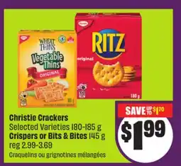 Chalo FreshCo Christie Crackers Selected Varieties 180-185 g Crispers or Bits & Bites 145 g offer