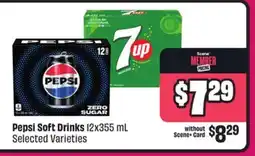 Chalo FreshCo Pepsi Soft Drinks 12x355 mL Selected Varieties offer