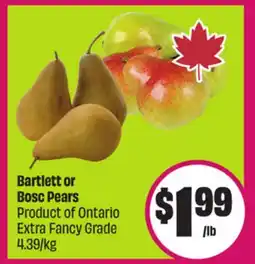 Chalo FreshCo Bartlett or Bosc Pears Product of Ontario Extra Fancy Grade 4.39/kg offer