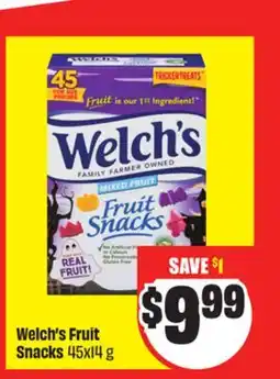 Chalo FreshCo Welch's Fruit Snacks 45x14 g offer