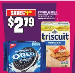 Chalo FreshCo Christie Cookies Selected Varieties 224-303 g or Triscuit 185-200 g offer