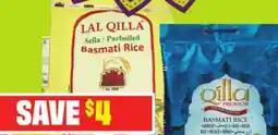 Chalo FreshCo Lal Qilla Basmati Rice, Supreme Sella Rice or Cream Sella Parboiled 4.54 kg offer