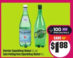 Chalo FreshCo Perrier Sparkling Water 1 L or San Pellegrino Sparkling Water 1 L offer
