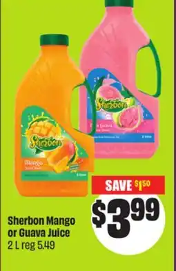 Chalo FreshCo Sherbon Mango or Guava Juice 2 L offer
