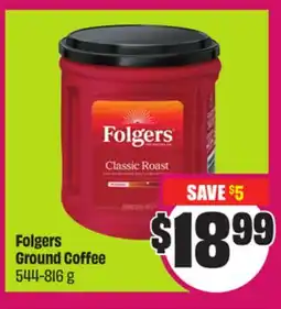 Chalo FreshCo Folgers Ground Coffee 544-816 g offer