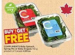 Sobeys Baby Spinach, Spring Mix or Baby Arugula offer