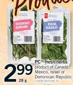 Fortinos PC FRESH HERBS, 28G offer