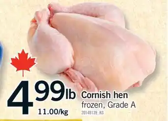 Fortinos CORNISH HEN offer