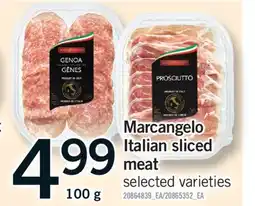 Fortinos MARCANGELO ITALIAN SLICED MEAT, 100g offer