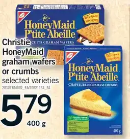 Fortinos CHRISTIE HONEYMAID GRAHAM WAFERS OR CRUMBS, 400 g offer