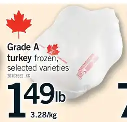 Fortinos GRADE A TURKEY offer