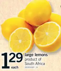 Fortinos LARGE LEMONS offer