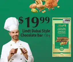 Fortinos LINDT DUBAI STYLE CHOCOLATE BAR, 150 g offer
