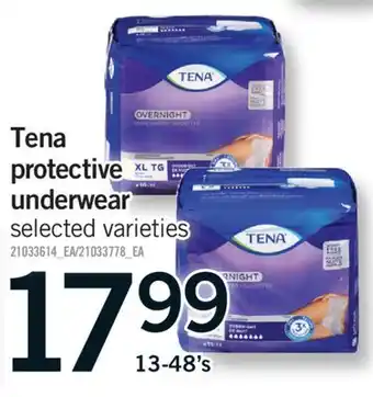 Fortinos Tena protective underwear offer