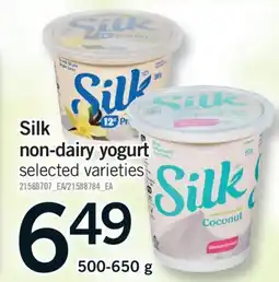Fortinos SILK NON-DAIRY YOGURT, 500-650 g offer