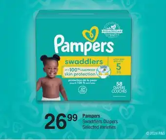 Fortinos PAMPERS SWADDLERS DIAPERS offer