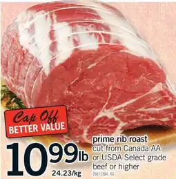 Fortinos PRIME RIB ROAST offer