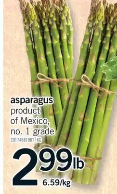 Fortinos ASPARAGUS offer